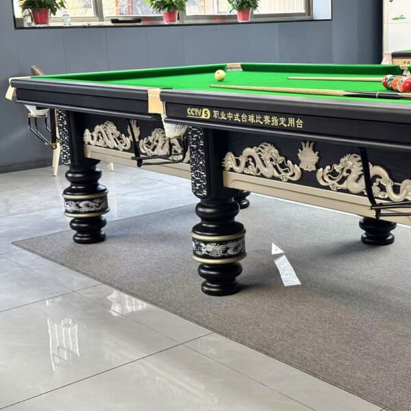 Factory Custom Marble Steel Wool Cushion Pool Table 8ft/9ft Standard Warehouse Automatic Ball Collector Solid Wood Club