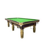 Saistet “Golden Leg” Professional Pool Table – Alloy & Oak Hybrid, Tournament Standard