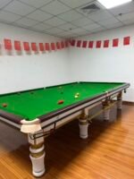 Classic Wooden Leg Snooker 9 Ball Pool Table Custom Size Slat Cushion Wool Rubber Material Leather Pocket Cue Accessories - Image 2