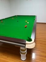 Classic Wooden Leg Snooker 9 Ball Pool Table Custom Size Slat Cushion Wool Rubber Material Leather Pocket Cue Accessories - Image 4