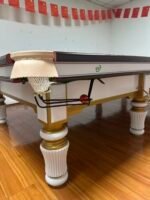 Classic Wooden Leg Snooker 9 Ball Pool Table Custom Size Slat Cushion Wool Rubber Material Leather Pocket Cue Accessories - Image 5