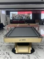 American 9-Ball Pool Table 25mm Slate Bed Professional Billiards Table with Complete Accessories for Club Home Game Room